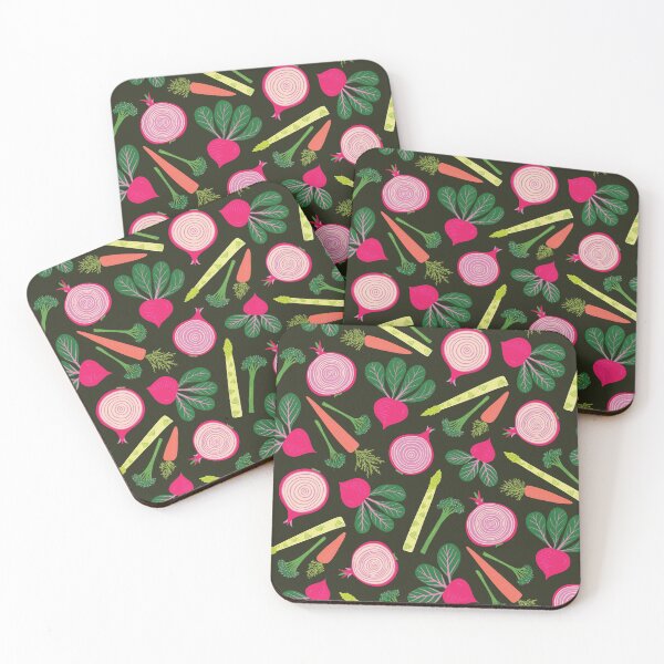 Item preview, Veg Patch Pattern on Dark designed and sold by rocketandindigo.
