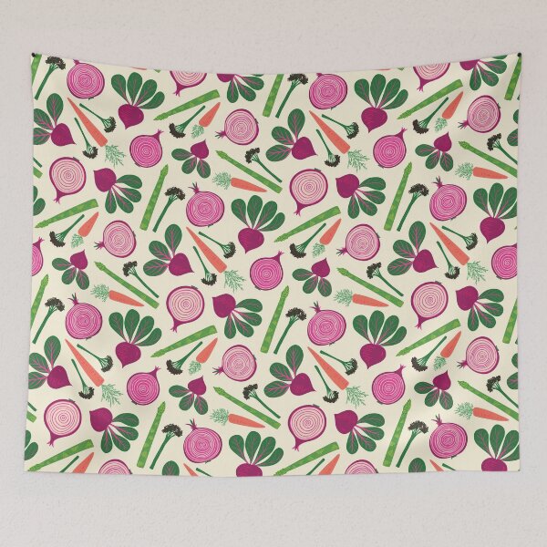 Item preview, Veg Patch Pattern on Light designed and sold by rocketandindigo.