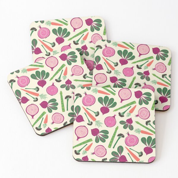 Item preview, Veg Patch Pattern on Light designed and sold by rocketandindigo.