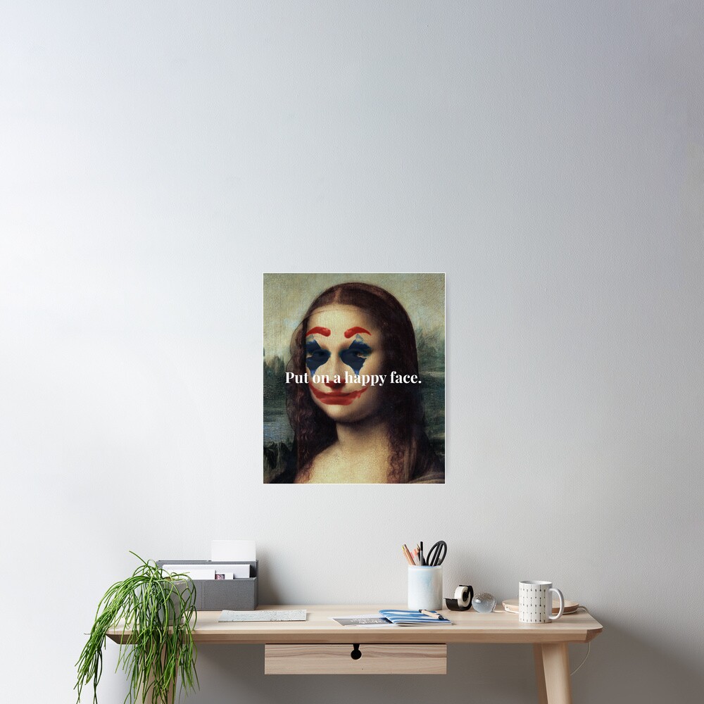 Poster « Mona Lisa happy face », par Loni75 | Redbubble