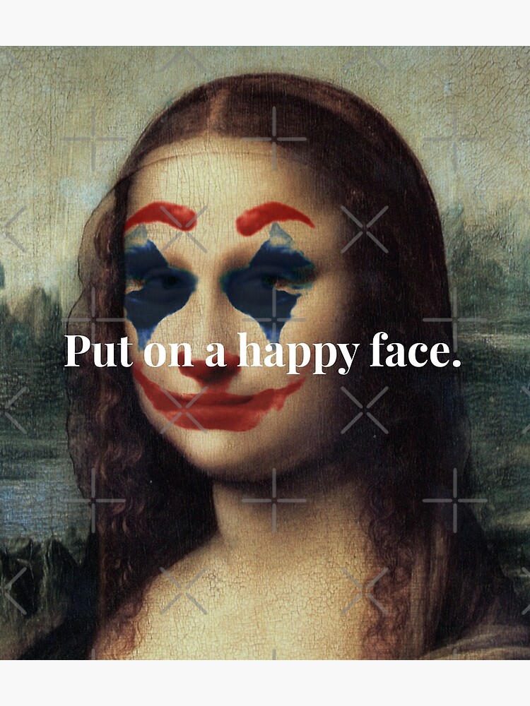 Poster « Mona Lisa happy face », par Loni75 | Redbubble