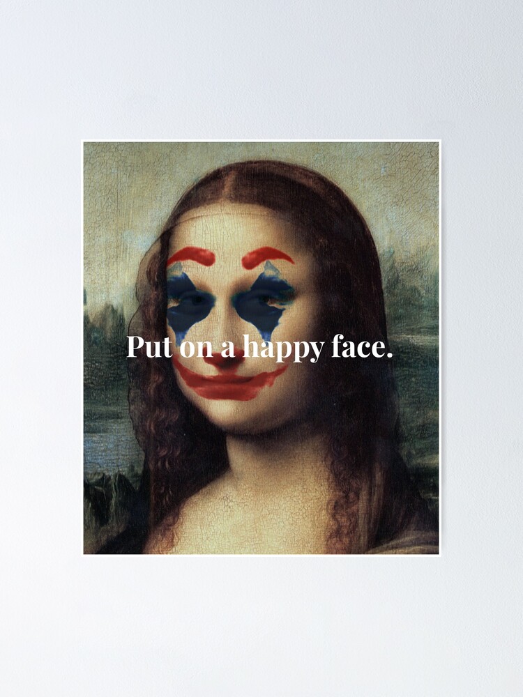 Poster « Mona Lisa happy face », par Loni75 | Redbubble