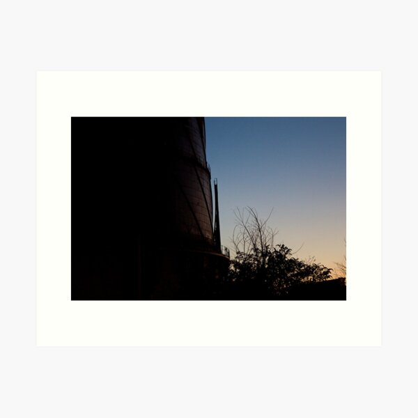 Industrial Sunset Art Print