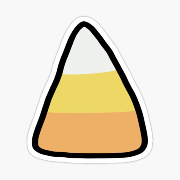 Simple Corn Stickers Redbubble - roblox candy corn horns