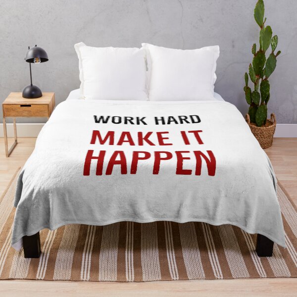 Item preview, WORK HARD - MAKE IT HAPPEN designed and sold by Inspirationmotivation.