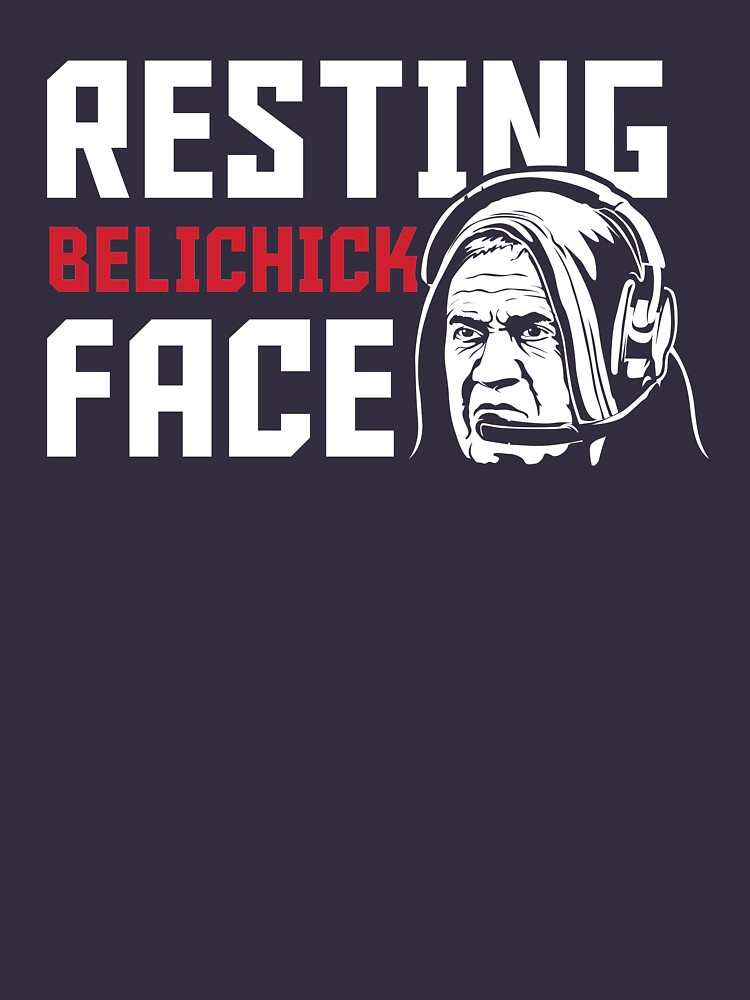 New England Patriots Funny Bill Belichick Face Shirt -   Israel