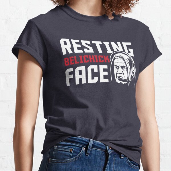 New England Patriots Funny Bill Belichick Face Shirt -   Israel