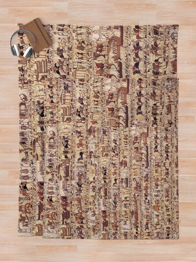 Alternate view of Bayeux Tapestry Throw Blanket