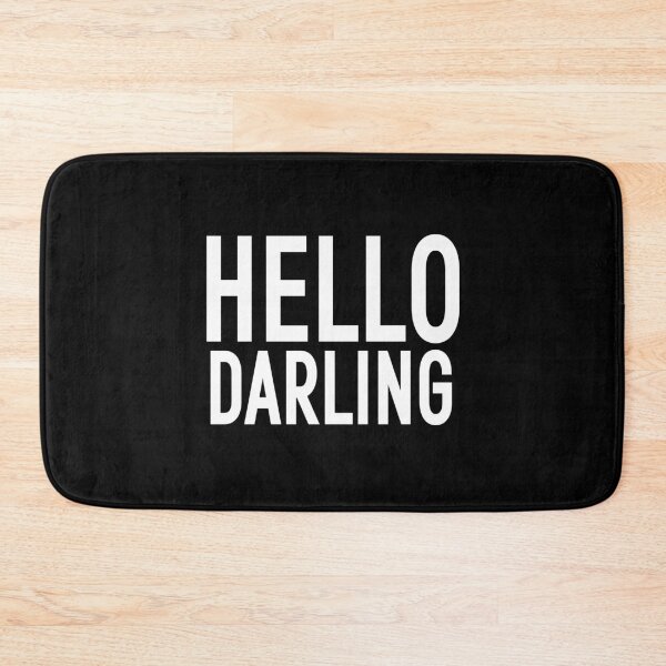 Item preview, HELLO DARLING | COLLECTION: HELLO | BATHMAT designed and sold by babyrage.