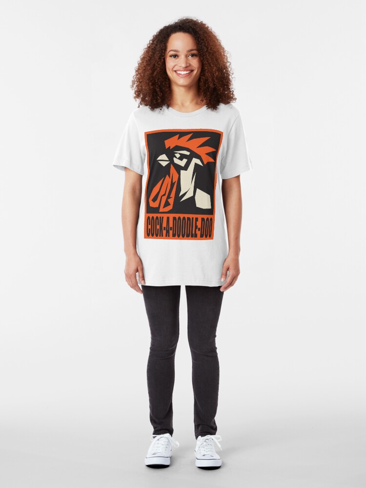 Alternate view of revolutionary rooster Slim Fit T-Shirt