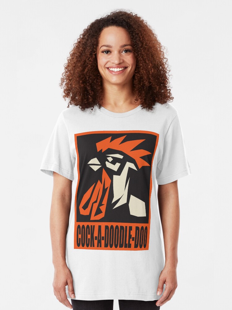 Alternate view of revolutionary rooster Slim Fit T-Shirt