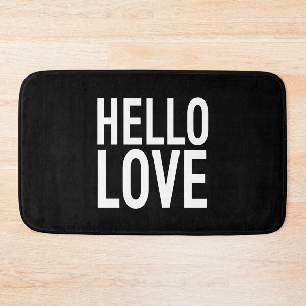 Item preview, HELLO LOVE | COLLECTION: HELLO || BATHMAT designed and sold by babyrage.