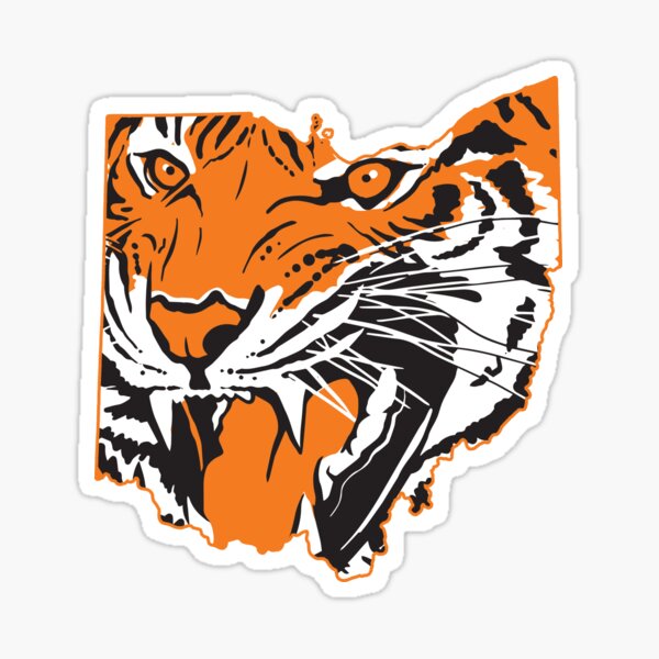 Ohio State Outline Cincinnati Bengals Tiger Stock Illustration 2127161000