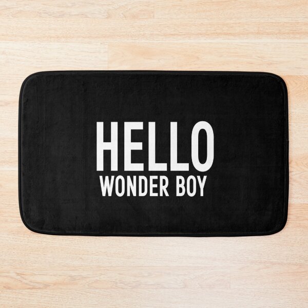 Item preview, HELLO WONDER BOY | COLLECTION: HELLO || BATHMAT designed and sold by babyrage.
