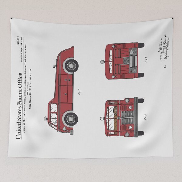 Item preview, Firetruck Patent designed and sold by FinlayMcNevin.