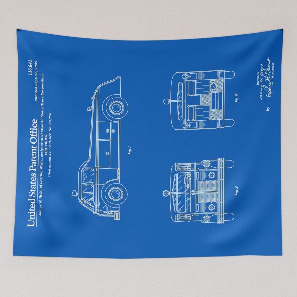 Item preview, Firetruck Patent - Blueprint designed and sold by FinlayMcNevin.