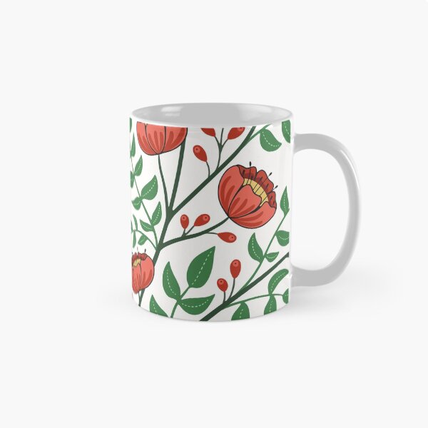 Item preview, Red poppy and leaves bouquet illustration pattern designed and sold by HannaPaulina.