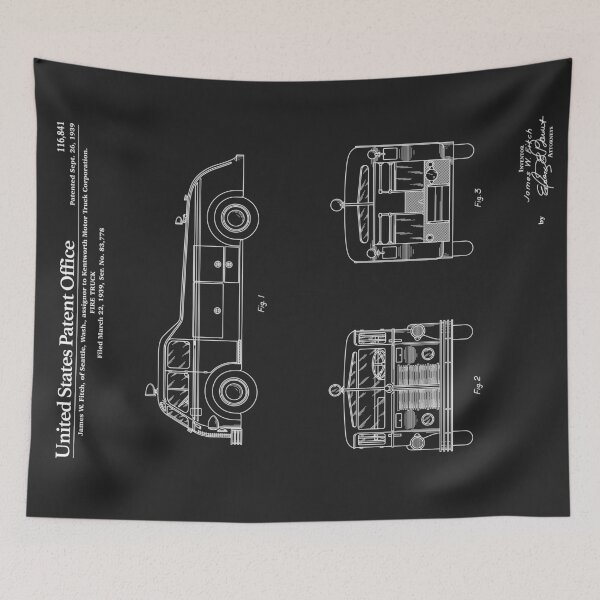 Item preview, Firetruck Patent - Black designed and sold by FinlayMcNevin.