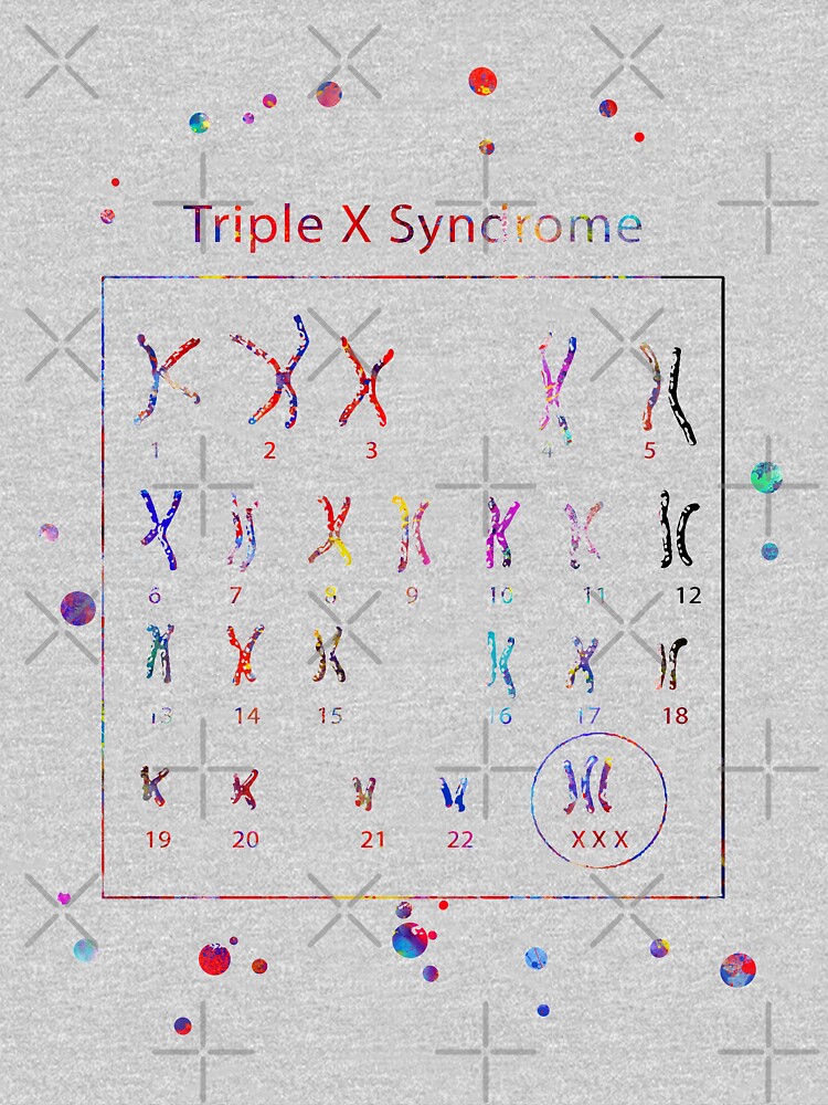 Triple X Syndrome Trisomy X Extra X Chromosome Pullover Sweatshirt By Rosaliartbook Redbubble 