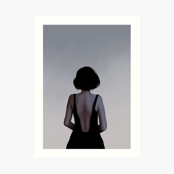 Hydra | Woman in a black dress | 02 Art Print