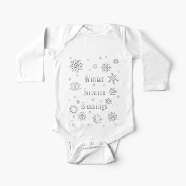 Winter Solstice Blessings Long Sleeve Baby One-Piece
