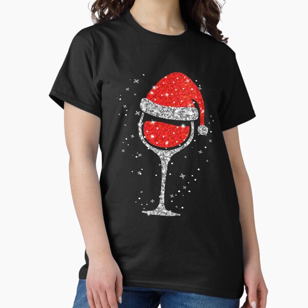 Artikel-Vorschau von Weihnachtsweinglas-Schneeflocken Santa Hat Red Wine, designt und verkauft von MerchK1ng.
