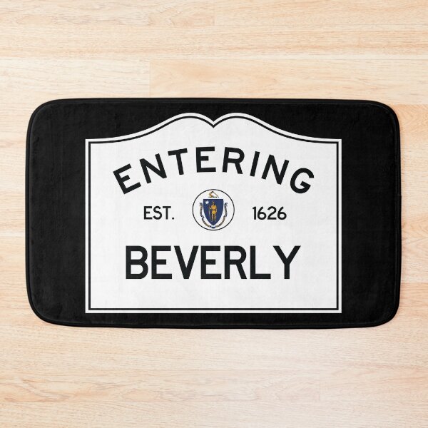 Item preview, Entering Beverly, Massachusetts Town Line Sign, Clean New Sign Appearance designed and sold by TownLineSigns.