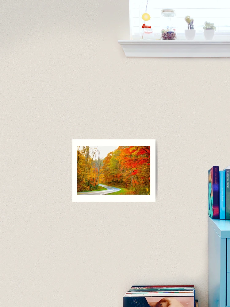 Thumbnail 2 of 3, Art Print, Blue Ridge Fall designed and sold by Roselyn Shoko.