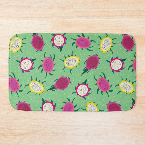 Item preview, Dragonfruits Tropical Fruit Pattern on Green designed and sold by rocketandindigo.