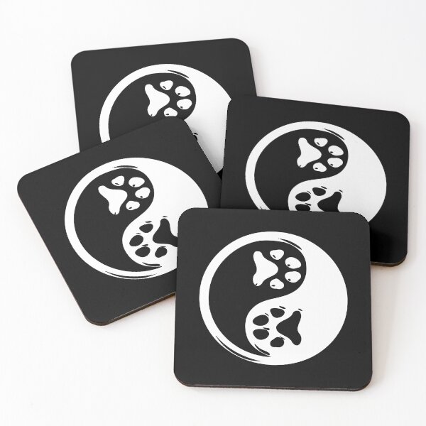 Item preview, Yin Yang paw cat dog designed and sold by TShirtsByMs.