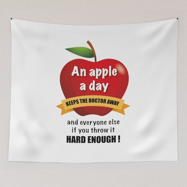 Item preview, An apple a day, keeps the doctor away... designed and sold by MoonieTenshi.