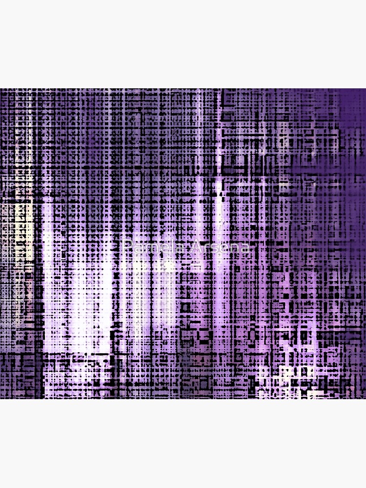 Grunge Retro Print Metallic Purple by xpressio
