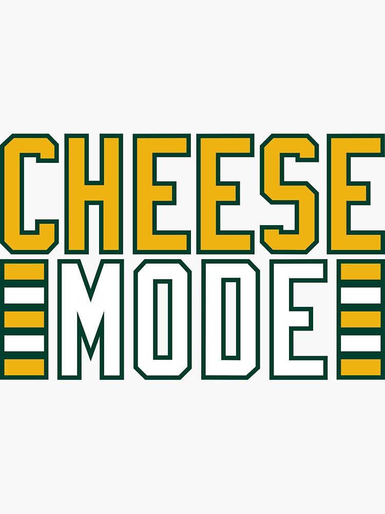 Green Bay Packers Cheesehead Design Sticker for Sale by Stayfrostybro