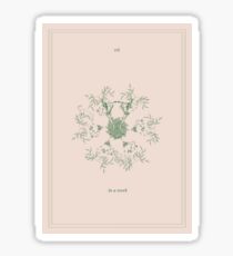 in a week - tarot card Sticker