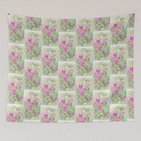 Item preview, Purple tiny meadow flowers  designed and sold by Tonyasartprints.