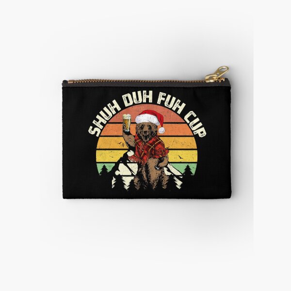 Item preview, Shuh Duh Fuh Cup Christmas Bear Drinking Beer Camping designed and sold by MerchK1ng.
