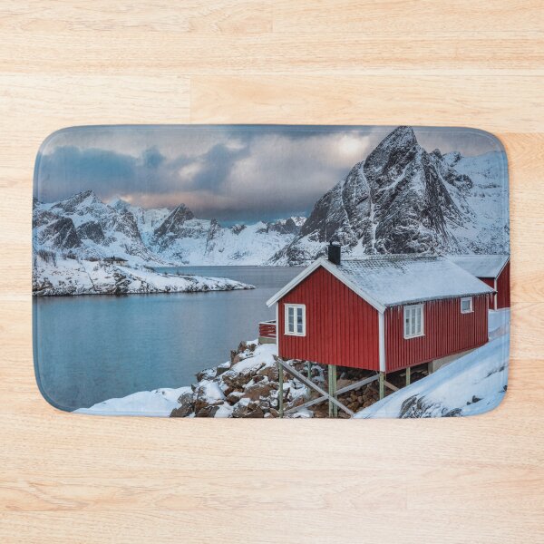 Item preview, Red Fishing Cabin in Hamnoy designed and sold by Gerard Fornarotto.