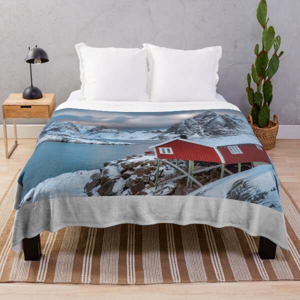 Item preview, Red Fishing Cabin in Hamnoy designed and sold by Gerard Fornarotto.