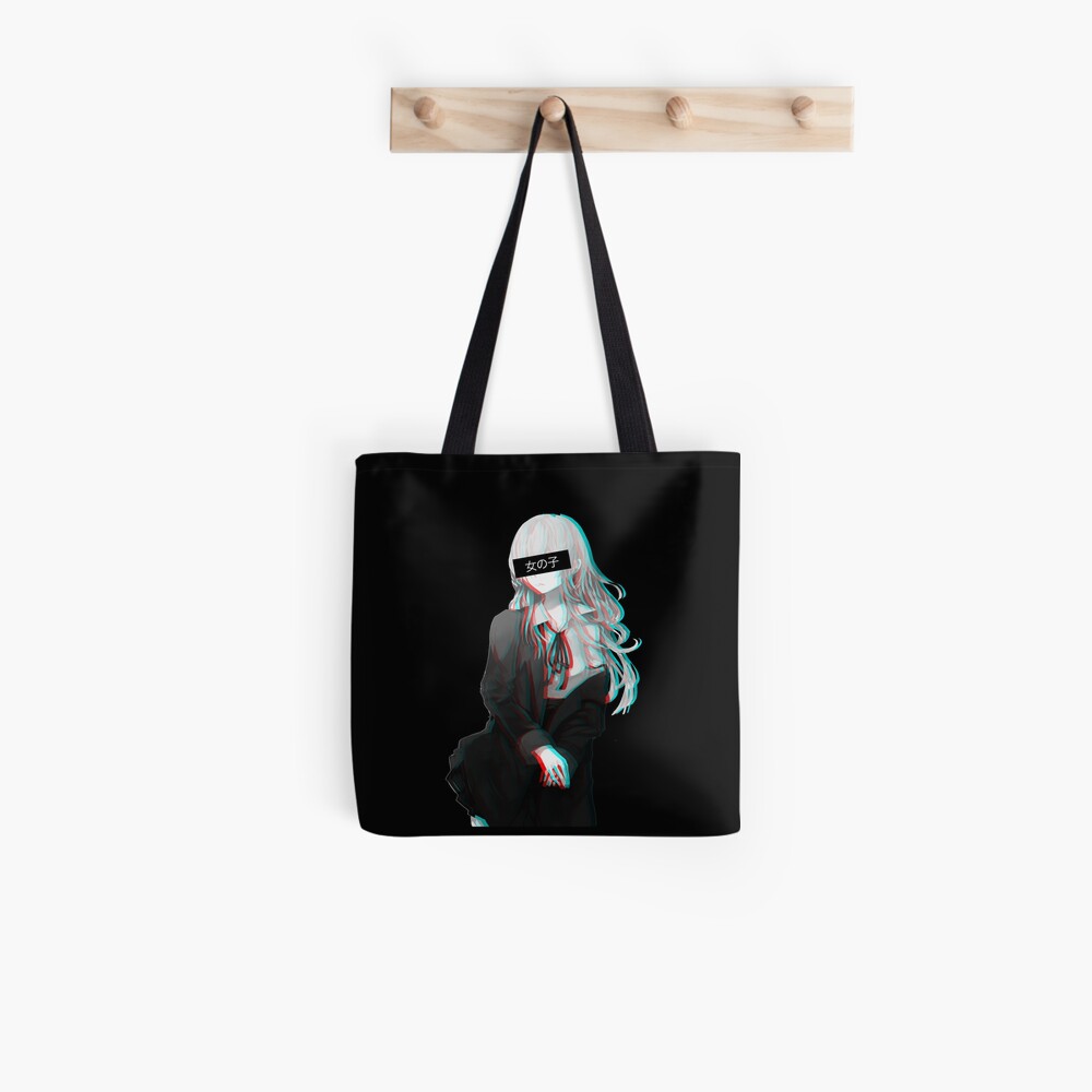 girls black tote bag