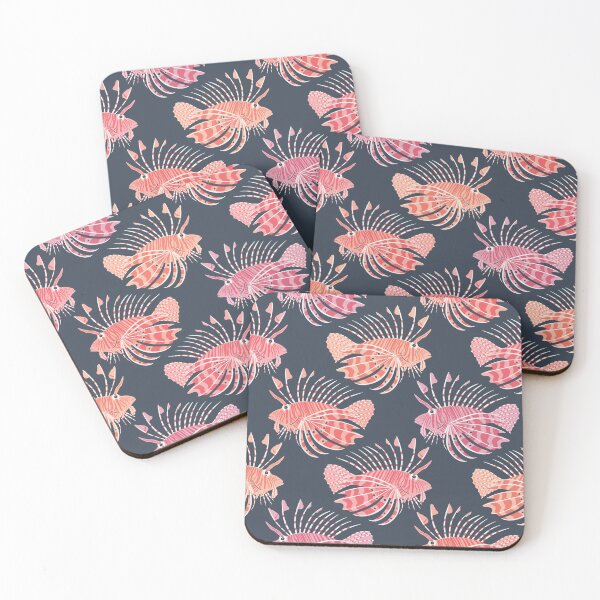 Item preview, Lionfish Fish Swimming Pattern designed and sold by rocketandindigo.