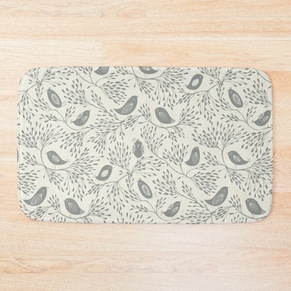 Item preview, Birds In A Tree Pattern in Grey designed and sold by rocketandindigo.
