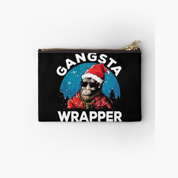 Item preview, Gangsta Wrapper Funny Bigfoot Santa Christmas designed and sold by MerchK1ng.