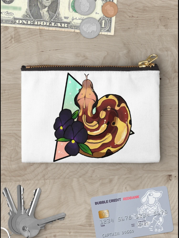 Thumbnail 3 of 4, Zipper Pouch, Magical Blood Python designed and sold by Morgan Carpenter.