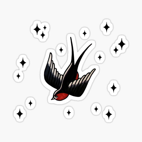 Swallow #2 sticker - bird mafia