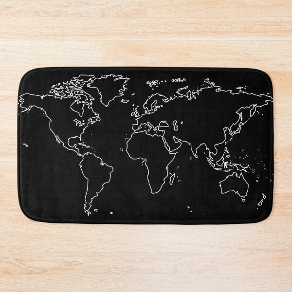 Item preview,  Handdrawn Line World Map designed and sold by GlowinUp Shop.