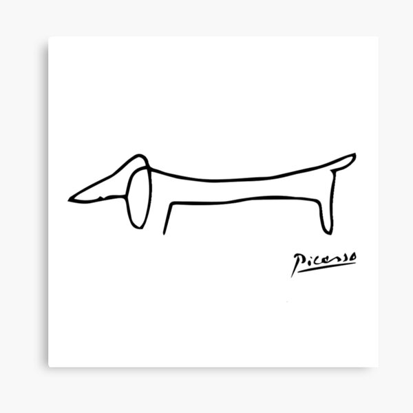 picasso weiner dog art