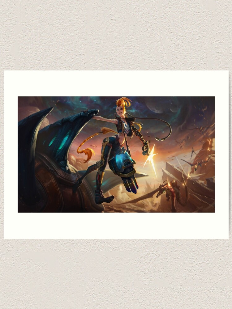 Odyssey Jinx Splash Art League Of Legends Art Print By Challengerb Redbubble