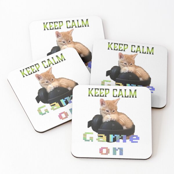 Item preview, Gamer Cat Keep Calm Game On designed and sold by aadventures.