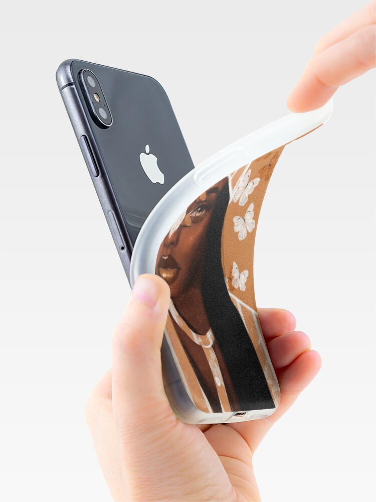 Alternate view of Faded, orange and white butterfly, portrait iPhone Case & Cover
