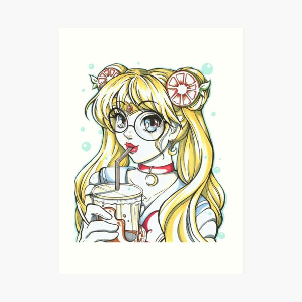 Tasty Moon Art Print